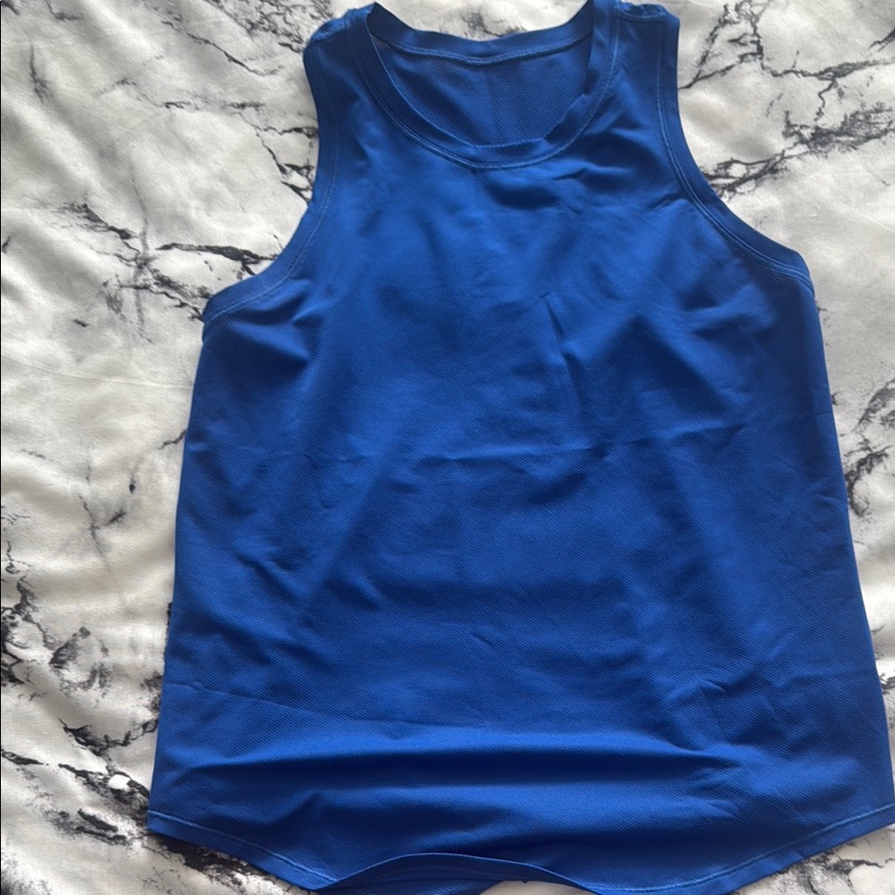 Lululemon Athletica Blue Sleeveless Tank Top